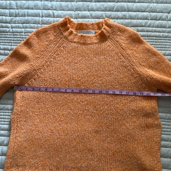 Beatrice .b Women’s Wool Blend Orange Sweater Anthropologie Oversized Size S - Picture 7 of 10